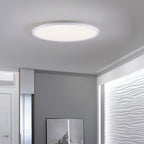 Lampada da soffitto LED a incasso con paralume rotondo in acrilico e alluminio, stile moderno minimalista per soggiorno