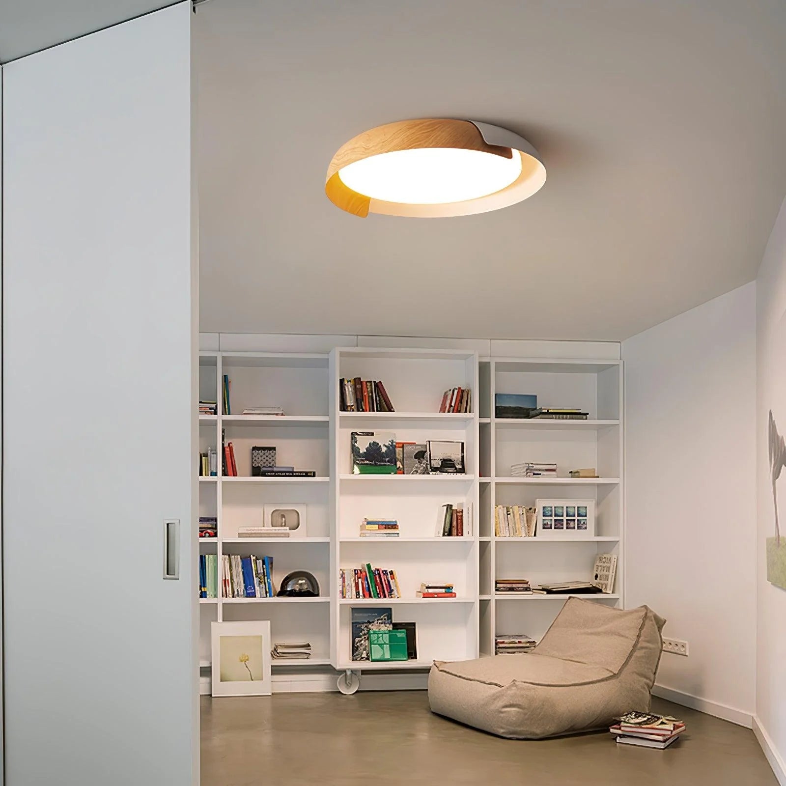 Lampada da soffitto rotonda classica in acrilico
