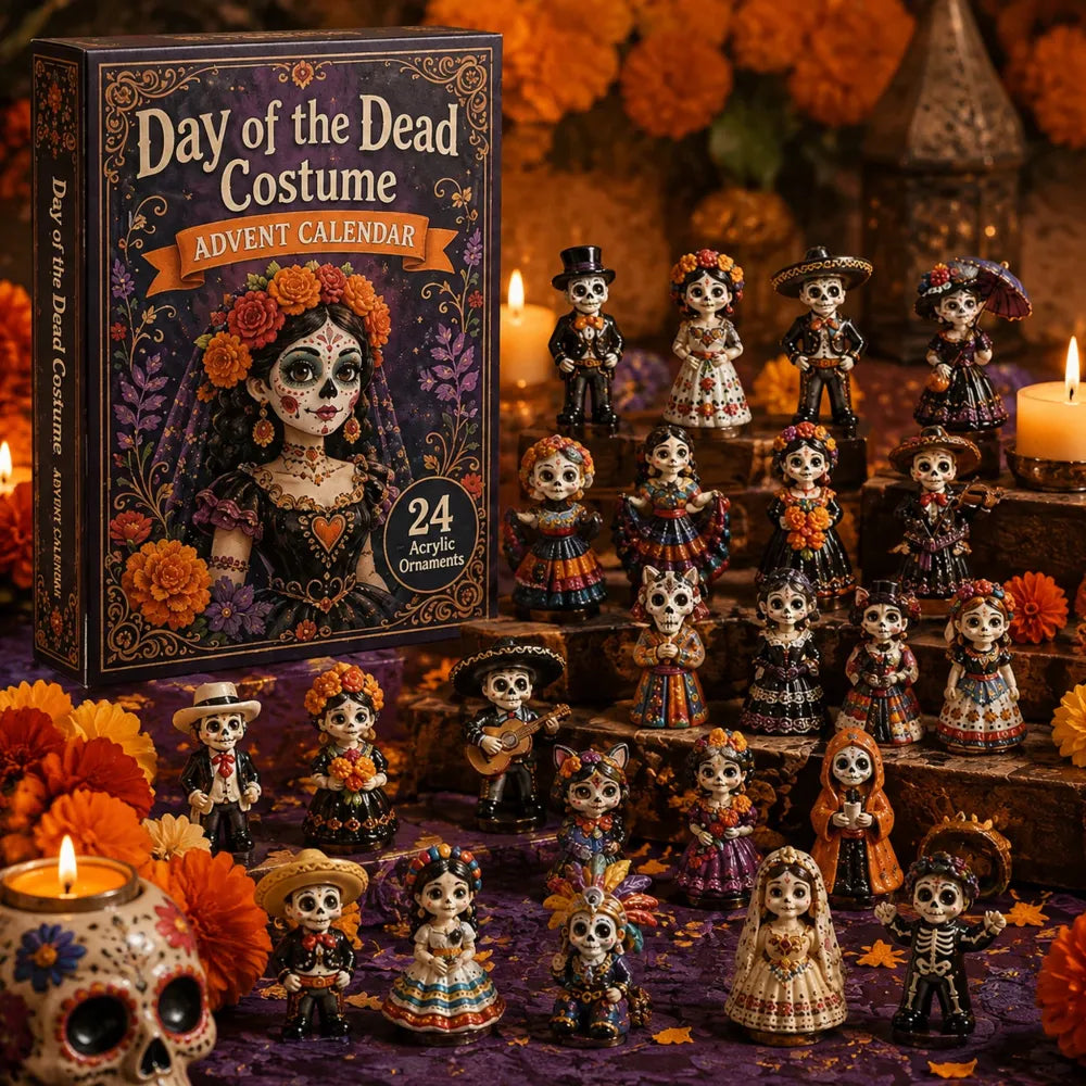 Calendario dell'Avvento del Giorno dei Morti 2026 – 24 Charms in Acrilico Blind Box