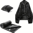 Coperta Elettrica Portatile con Funzione Cuscino – Coperta da Viaggio per Maggiore Comfort