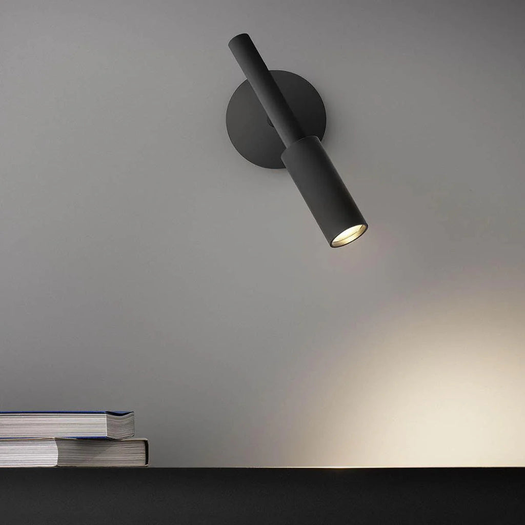 Lampada da Parete Minimalista in Ferro a Cilindro