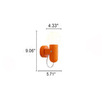 Applique da Parete Circolare a Colore Solido Creativo Nordic con 1 Luce
