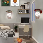 Lampada da Parete a Sospensione per Bambini in Ferro e Vetro Stile Moderno Art Deco con 1 Luce per Camera da Letto