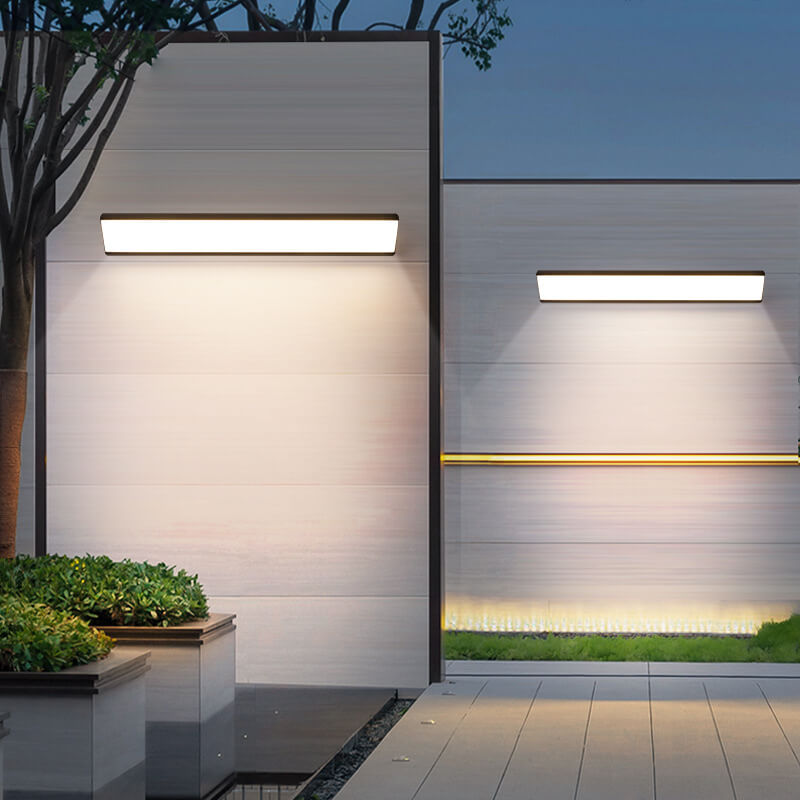 Applique da Parete LED Moderna Minimalista in Alluminio e Acrilico Impermeabile per Esterni e Interni