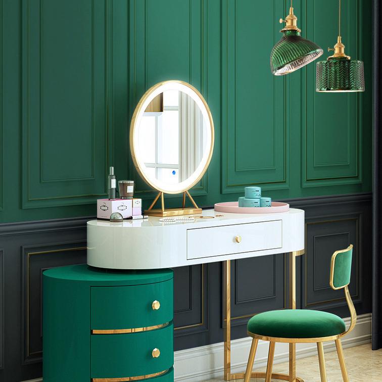 Lampadario Isola in Vetro Verde Vintage Nordico con 1/2/3 Luci