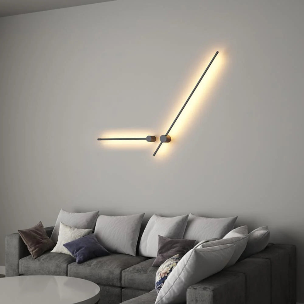 Lampada da Parete Verticale in Metallo Minimalista Moderna
