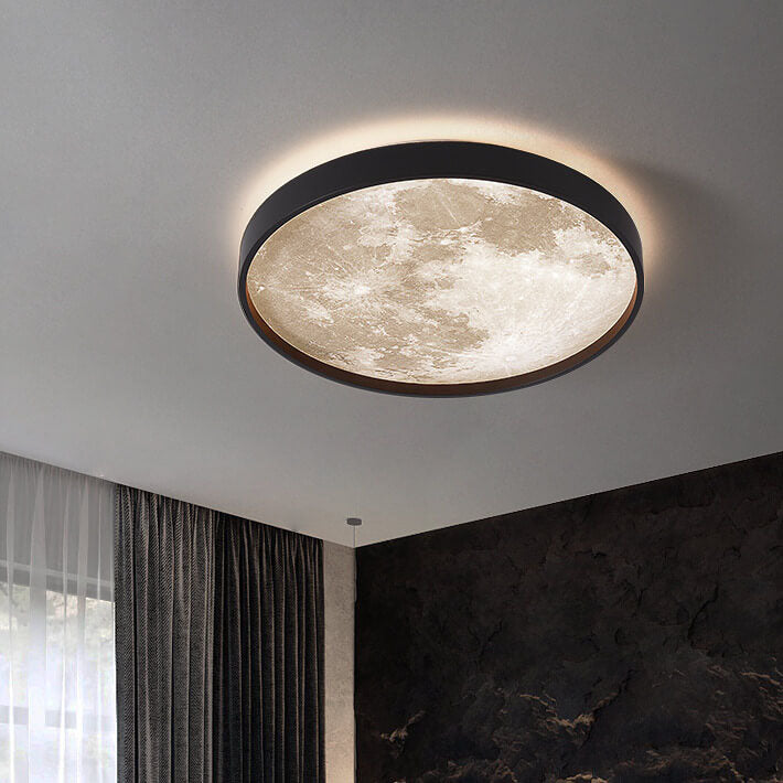 Moderna Lampada da Soffitto LED a Incasso Rotonda in Ferro Acrilico Minimalista per Soggiorno