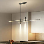 Moderna Lampada a Sospensione Orizzontale in Silicone