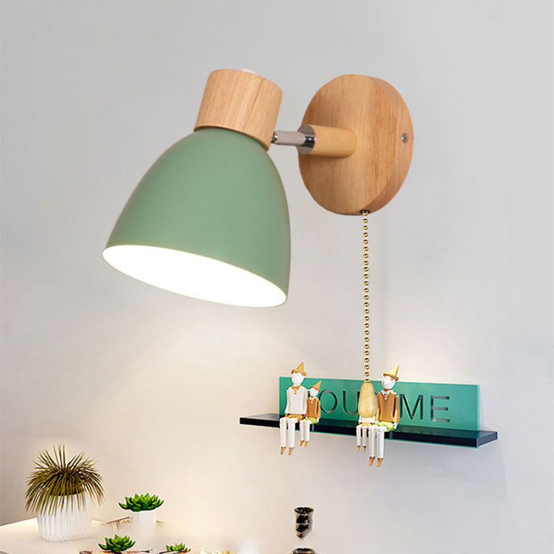Applique a parete LED in legno a cono moderno minimalista | 1 luce