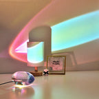 Lampada da Tavolo LED a Proiezione Creativa con Occhio d'Angelo in Cristallo