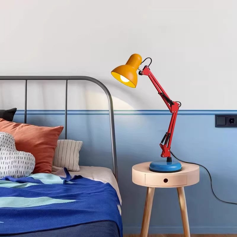 Lampada da Tavolo a Mezza Luna in Ferro Memphis di Moderno Semplicità con 1 Luce per Studio
