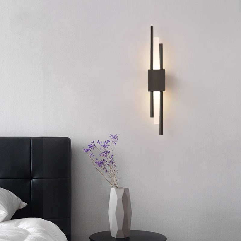 Lampada da Parete LED a Striscia in Ferro Acrilico Moderno Minimalista per Comodino