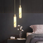 Lampada a Sospensione Classica in Marmo Lineare