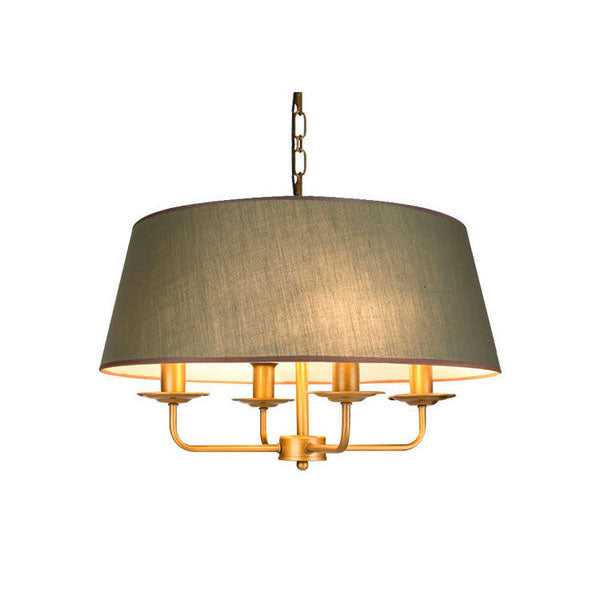 Lampadario Vintage Classico in Ferro Europeo a 4 Luci