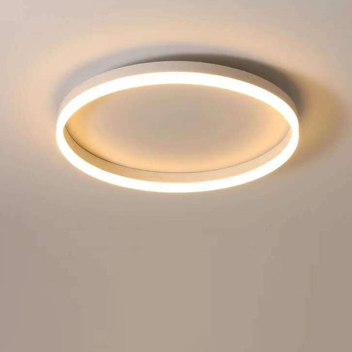Lampada da soffitto a LED circolare minimalista nordica in ferro e acrilico