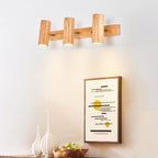 Faretto da Parete in Legno Moderno Minimalista 1/2/3 Luci