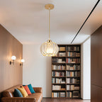 Moderna Lampada a Sospensione Globulare in Vetro Nordic Semplice