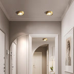 Luce a soffitto LED ultra-sottile in rame di lusso moderno per corridoio