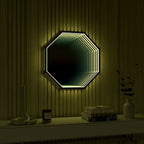 Specchio Luminoso Ottagonale 3D