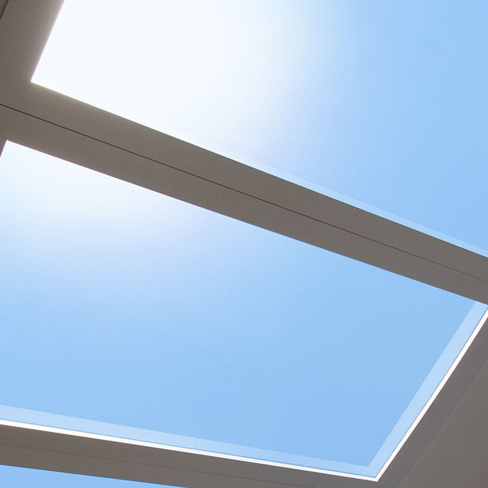 Moderna Lampada a Soffitto LED Metallica Minimalista Blu Cielo per Soggiorno