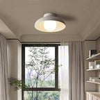 Moderna luce semi-incassata in ferro e vetro Wabi-sabi nordico a 1 luce per soggiorno