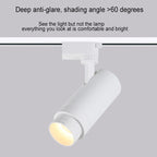 Faretto Tubolare da Incasso Regolabile Dimmabile Moderno Minimalista con Focalizzazione per Illuminazione a Binario 3/4/5 Luci LED per Soggiorno