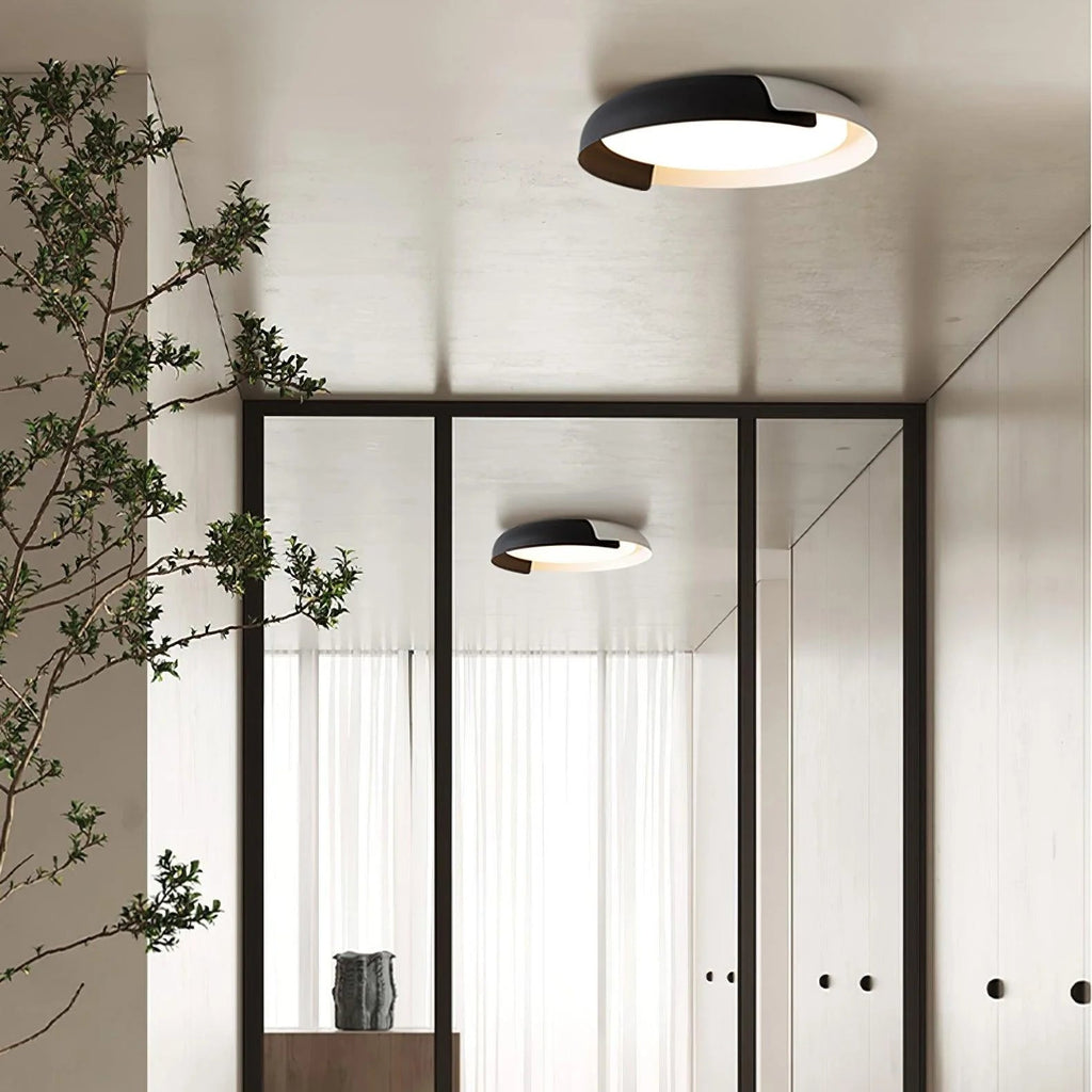 Lampada da soffitto rotonda classica in acrilico