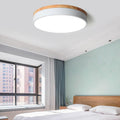 Lampada da soffitto LED rotonda in ferro acrilico minimalista moderna per camera da letto