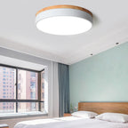 Lampada da soffitto LED rotonda in ferro acrilico minimalista moderna per camera da letto