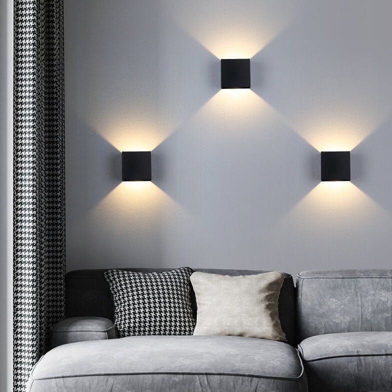 Applique da Parete LED in Alluminio Moderno Minimalista Quadrato