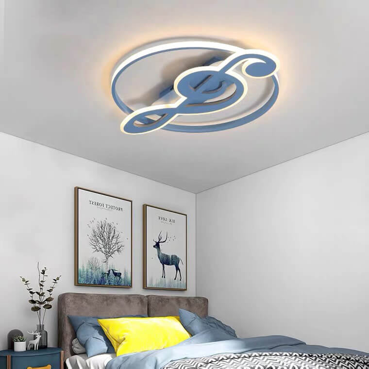 Design della Luce da Soffitto a LED con Note Musicali Creative Nordic