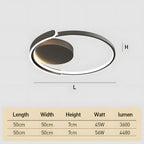 Lampada da soffitto LED rotonda elegante in ferro