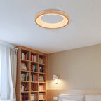 Lampada da soffitto a LED rotonda in legno log minimalista nordico