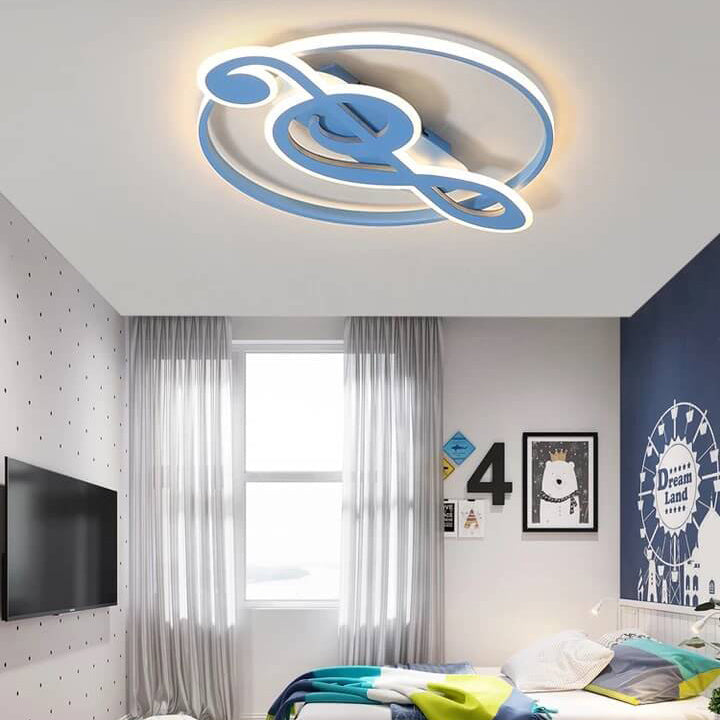 Design della Luce da Soffitto a LED con Note Musicali Creative Nordic