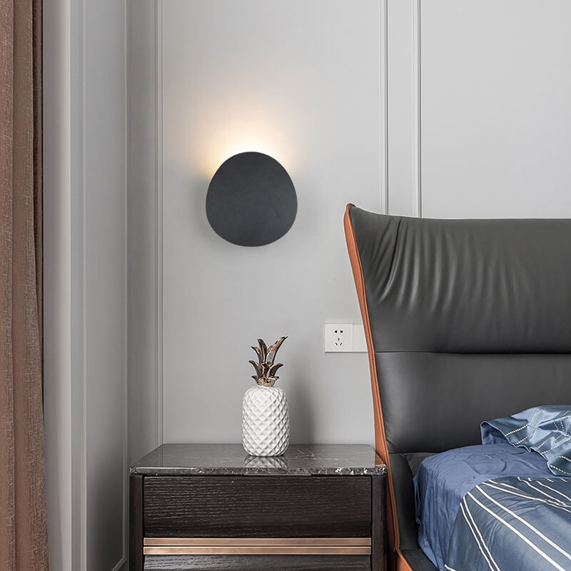 Lampada da Parete Minimalista Rotonda a LED da 1 Luce per Interni ed Esterni