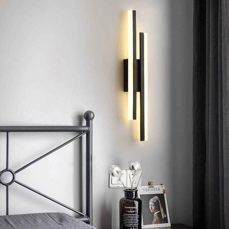 Lampada da parete LED in ferro acrilico con linee minimaliste moderne