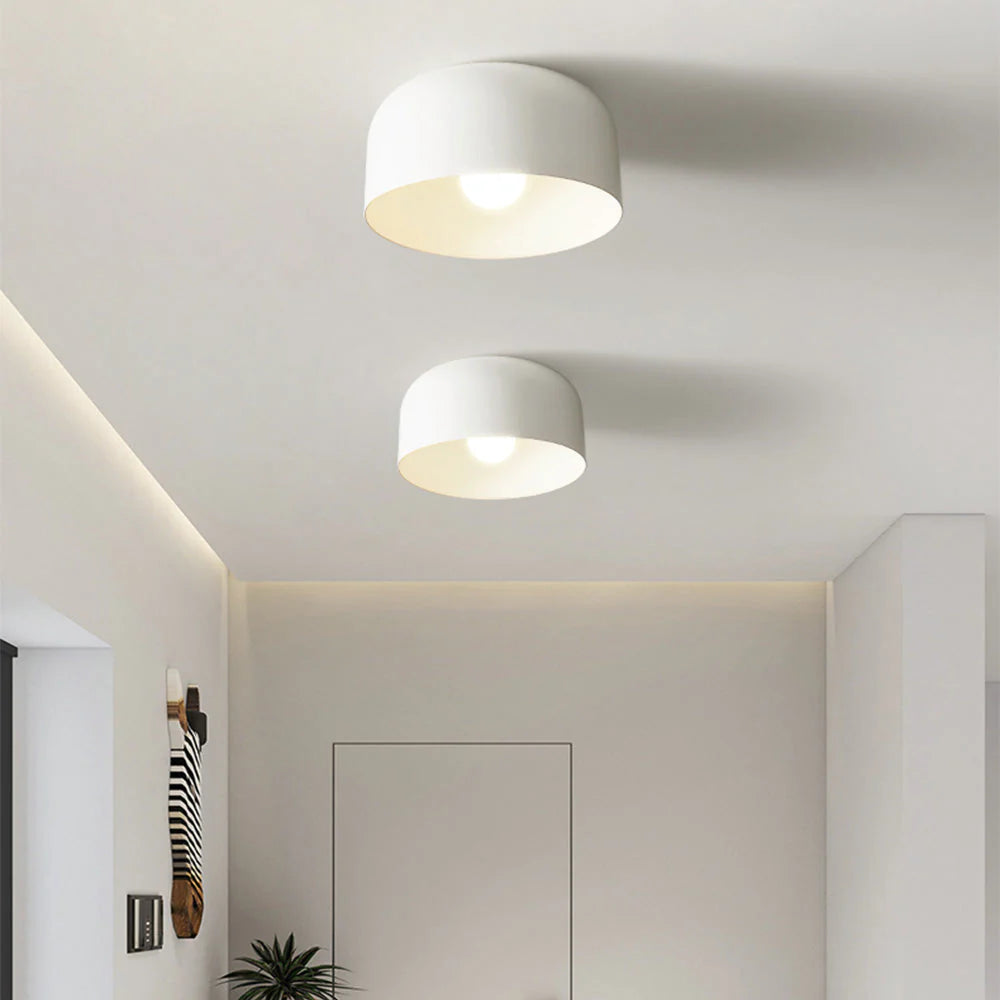 Lampada da soffitto rotonda classica in ferro