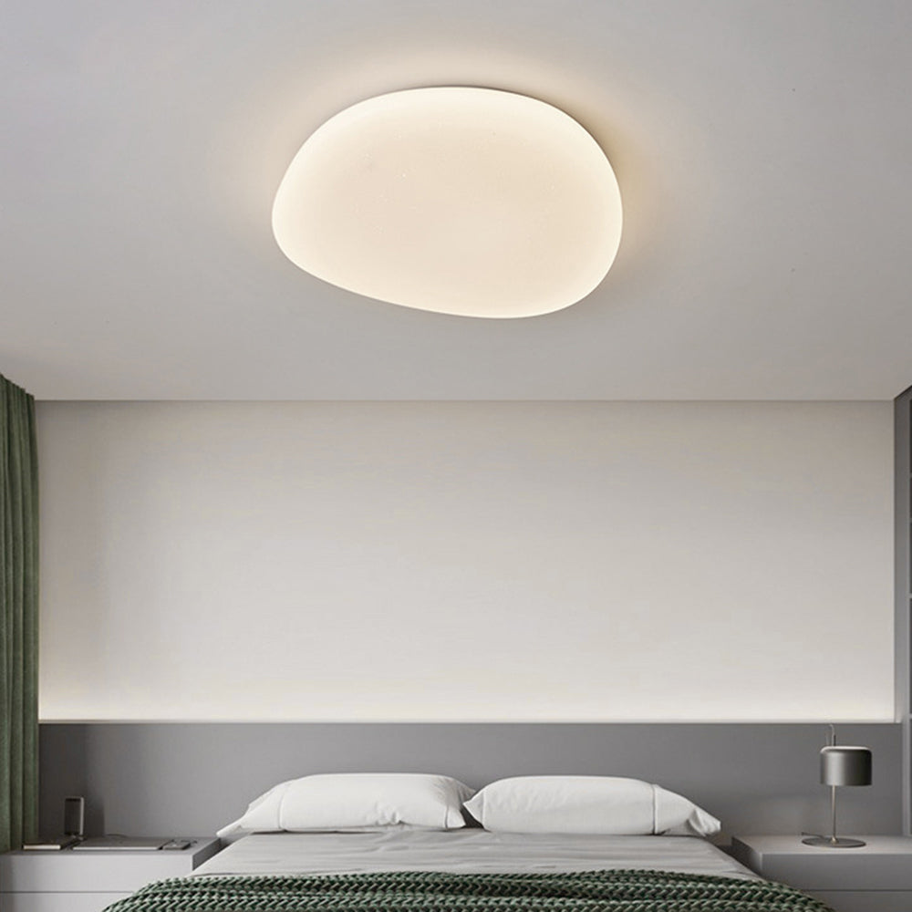 Sayu Flush Mount Ceiling Light, Pebbles Shape