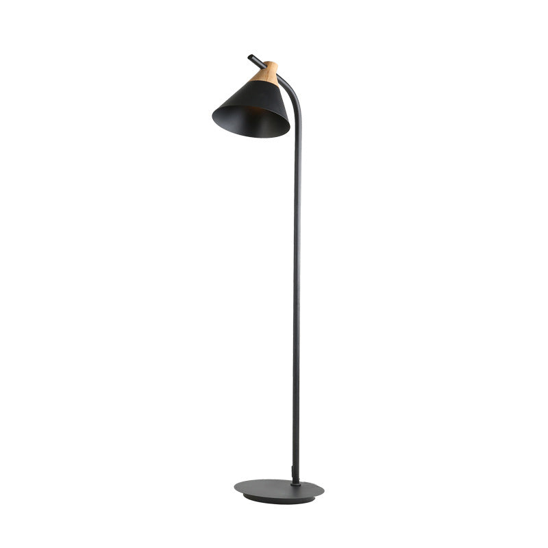 Lampada da Terra Metallica Rotonda Macaron Nordica Contemporanea con 1 Luce per Soggiorno