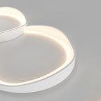 Arisha Moderna LED Irregolare Plafoniera Bianca Onda