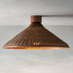 Lampada a Sospensione LED Silva Design Retro Rattan Soggiorno/Ristorante/Hotel