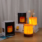 Lampada da Tavolo Notturna Touch LED in Legno Creativo