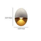 Lampada da Parete LED Impermeabile in Alluminio a Forma Ovale Minimalista Moderna per Esterni