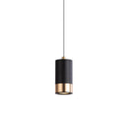 Lampada a sospensione mini in ferro con colonna minimalista moderna a 1 luce per soggiorno