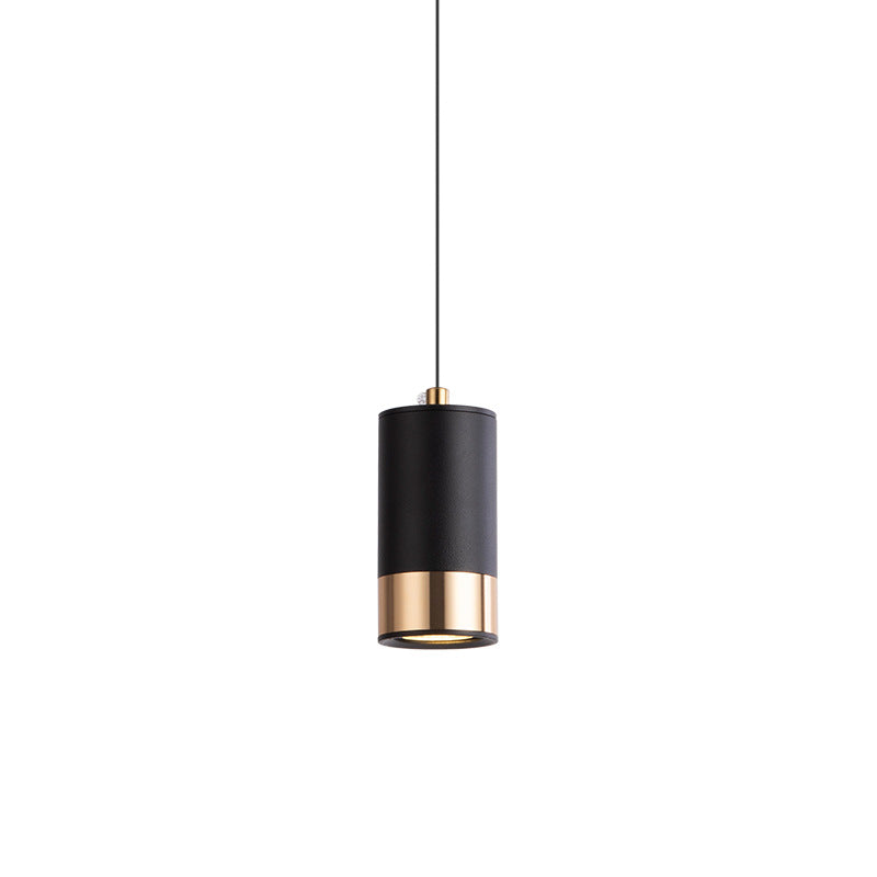 Lampada a sospensione mini in ferro con colonna minimalista moderna a 1 luce per soggiorno