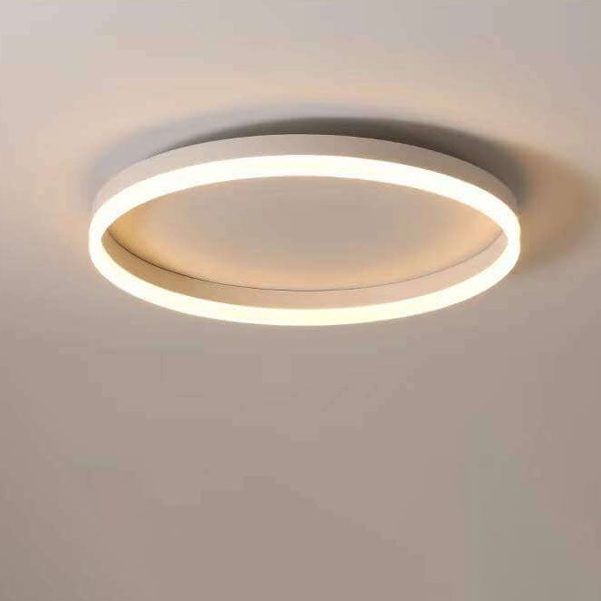 Lampada da soffitto a LED circolare minimalista nordica in ferro e acrilico
