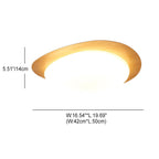 Plafoniera LED a Incasso in Legno con Venature Nordic Iron