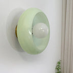 Lampada da soffitto in vetro rotonda classica