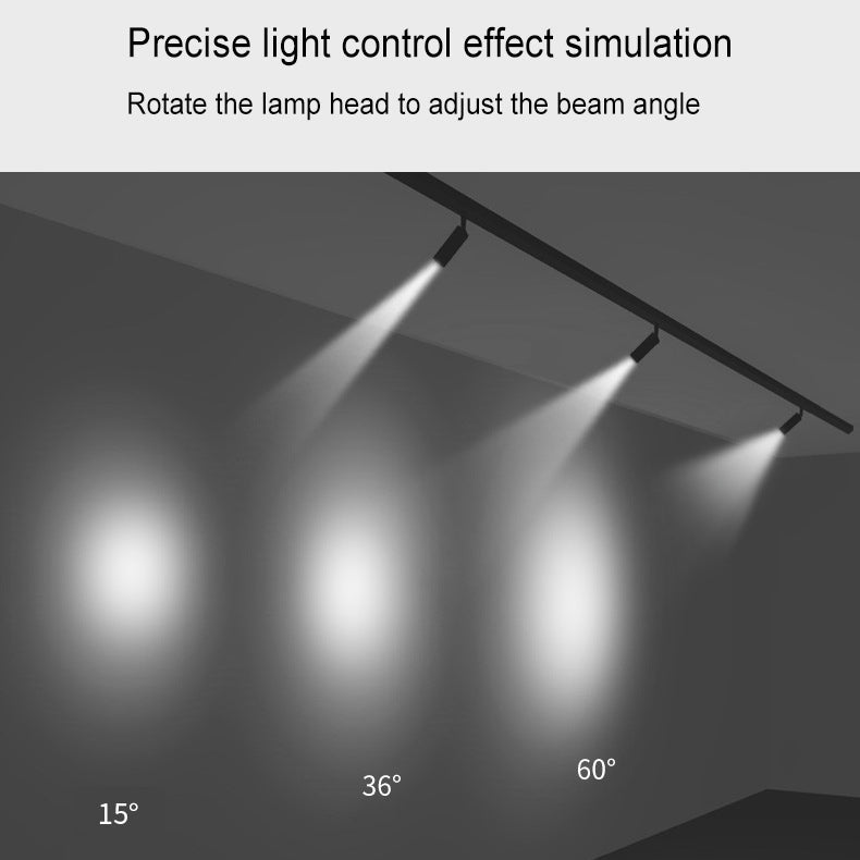 Faretto Tubolare da Incasso Regolabile Dimmabile Moderno Minimalista con Focalizzazione per Illuminazione a Binario 3/4/5 Luci LED per Soggiorno