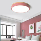 Lampada da soffitto LED rotonda in ferro acrilico minimalista moderna per camera da letto